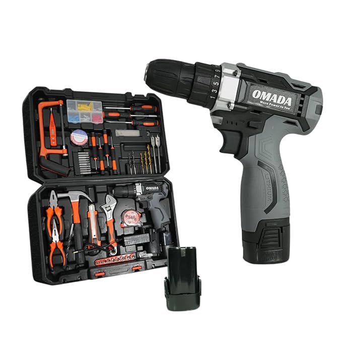 Omada Cordless Impact Drill Kit 16.8V, 1550 RPM, 10mm Chuck, For Home & Wall Drilling(Omada OMD-GT-1003-16.8V Cordless Impact Drill) 2