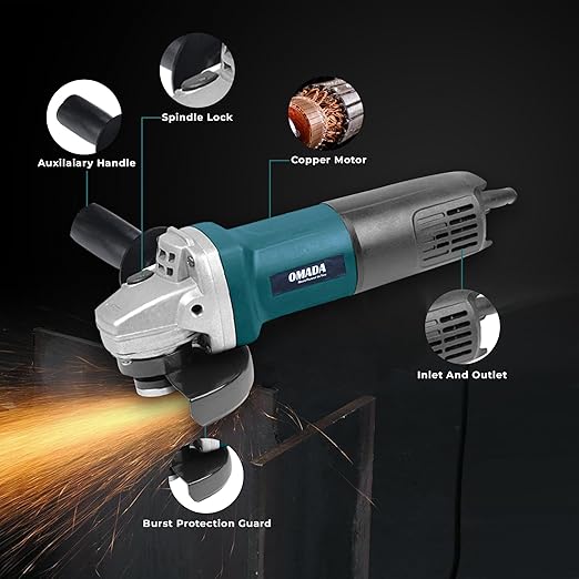 Omada Electric Power Angle Grinder Tools, Multipurpose 4 inches 680W, used for Cutting & Grinding(Omada OMD-J9523 4-Inch Angle Grinder) 2