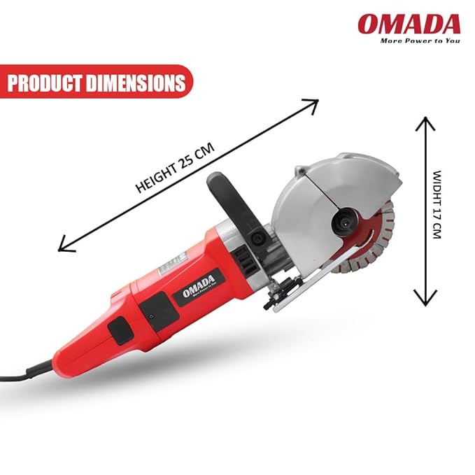 OMADA 220V / 2800w Electric Wall Chaser |125mm Cutting Width | Wall Groove Cutting Machine(OMADA Electric 2800W Wall Chaser) 5