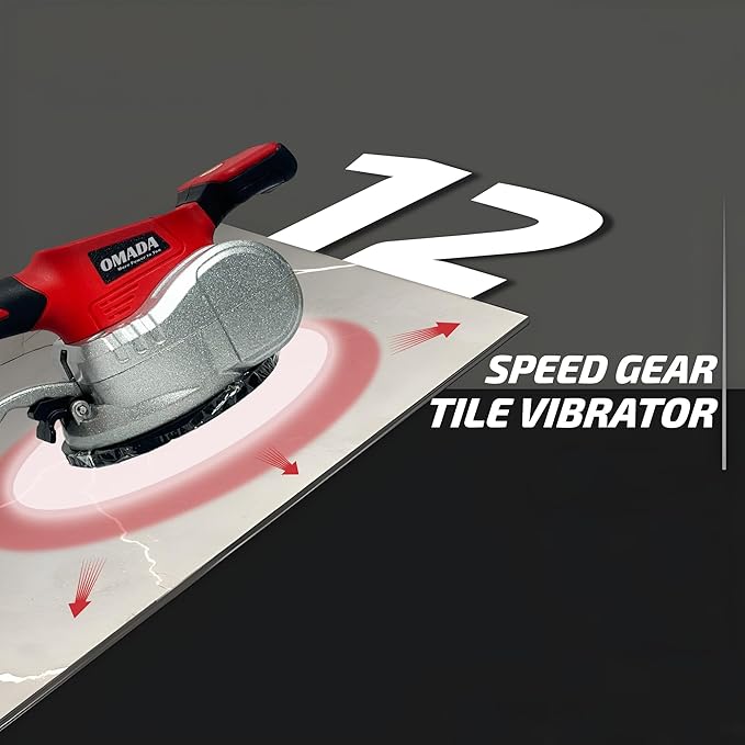 Omada 20V Cordless Tile Vibrator | 12-Speed Adjustable Tile Leveling Machine with Strong Suction Cup(OMADA Cordless 20V Tile Vibrator) 2