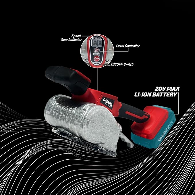 Omada 20V Cordless Tile Vibrator | 12-Speed Adjustable Tile Leveling Machine with Strong Suction Cup(OMADA Cordless 20V Tile Vibrator) 4