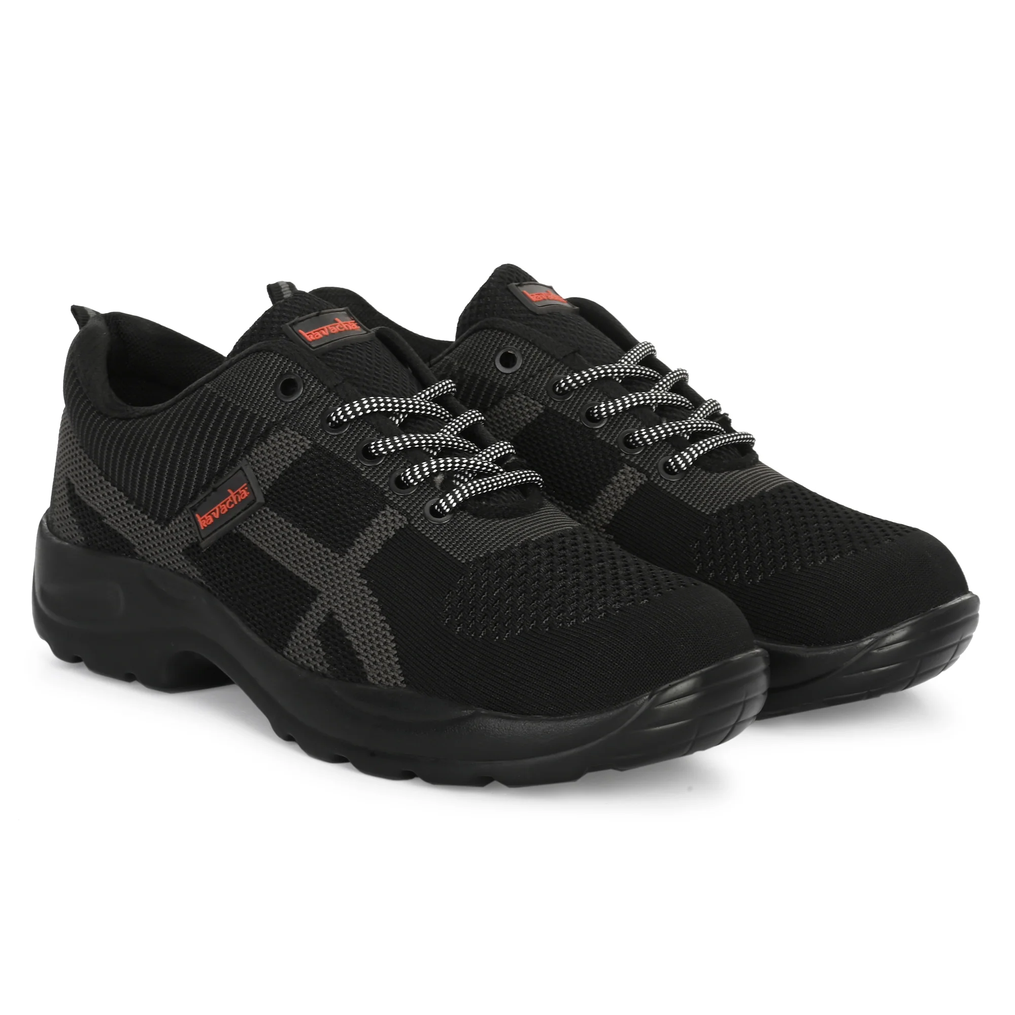 Kavacha Steel Toe Safety Shoe Air S216 with Knitted Upper and PU Sole(size-6) 2