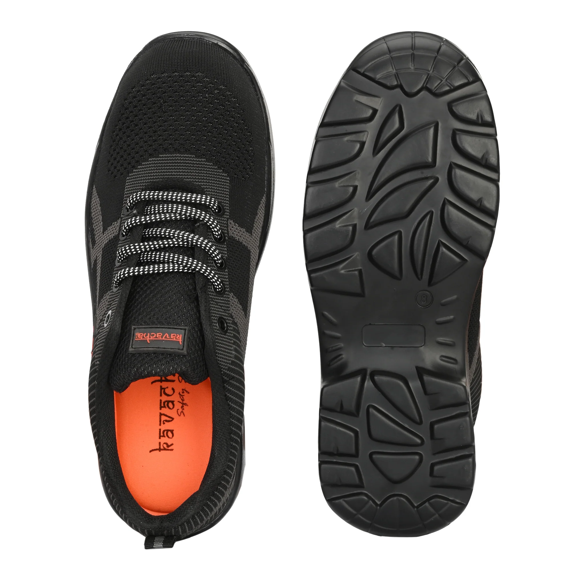 Kavacha Steel Toe Safety Shoe Air S216 with Knitted Upper and PU Sole(size-6) 3