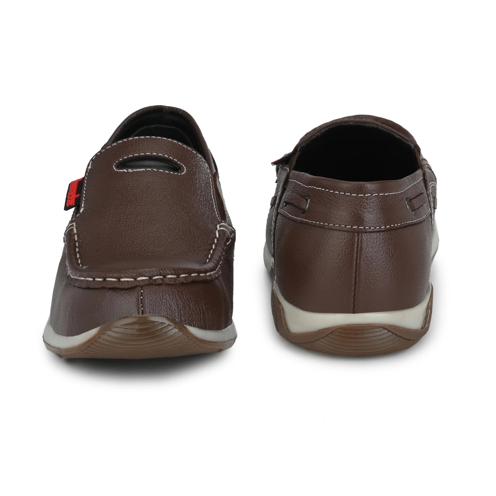 Kavacha Pure Leather Steel Toe Safety Shoe , Boat Shoes For Men (s68) (SIZE 10) 2