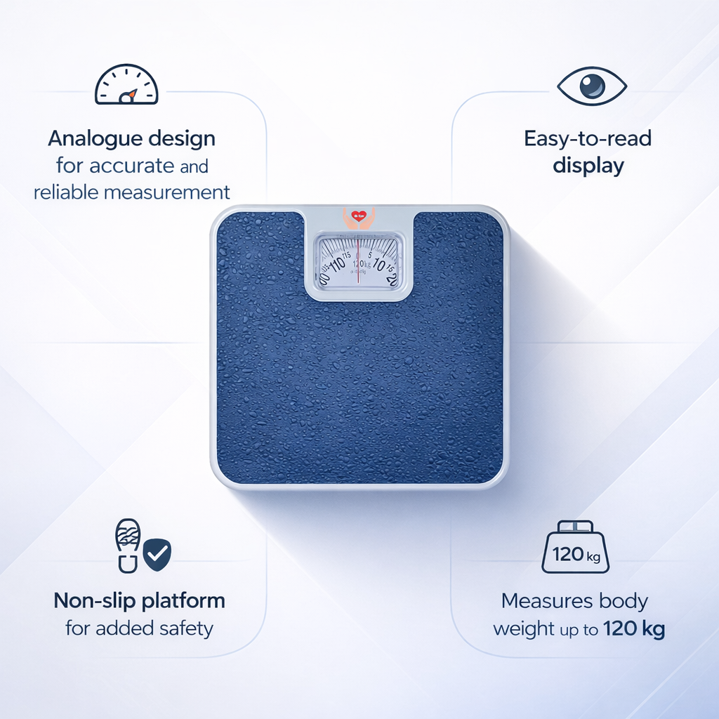 Dr. Care Analogue Personal Health Check-Up Fitness Weighing Scale – Bathroom Weight Machine for Body(Dr. Care Analogue Personal Health Check-Up Fitnes 3