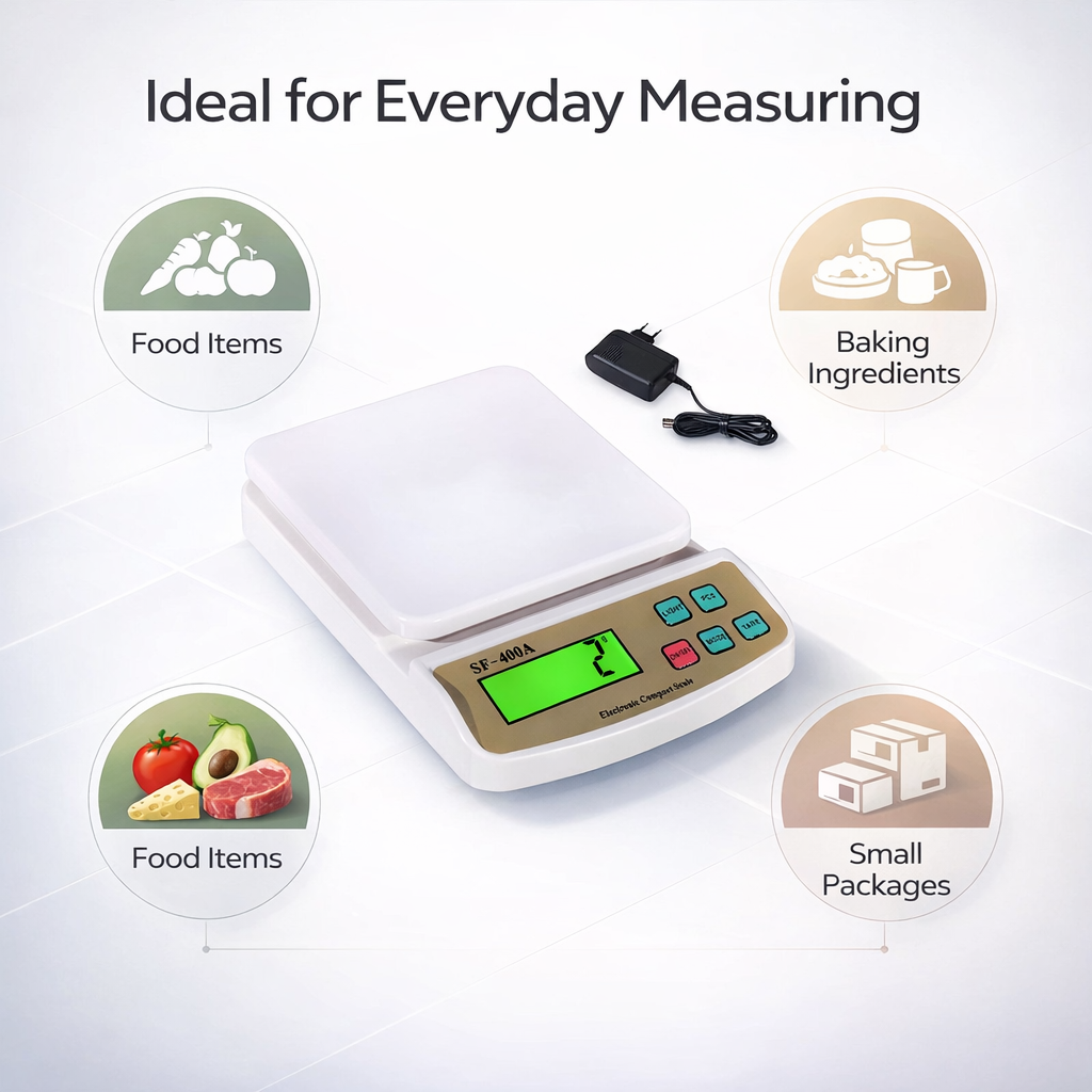 MCP SF-400A Kitchen Weighing Scale 10 kg capacity, ABS body(MCP Kitchen Weighing Scale SF-400A) 3