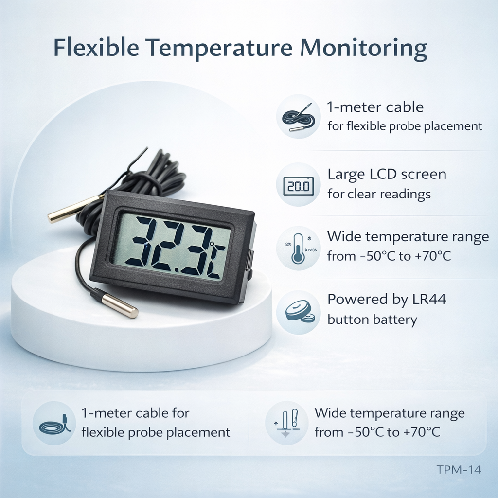 AptechDeals Mini LCD TPM-14 digital thermometer 2