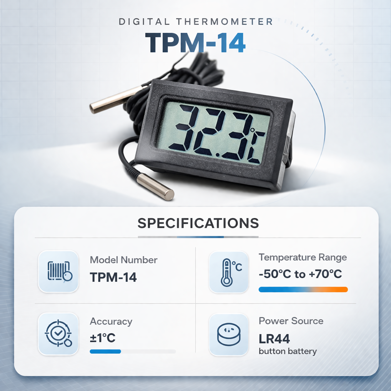 AptechDeals Mini LCD TPM-14 digital thermometer 3