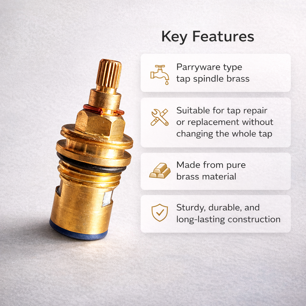 Dikshaware Brass Spindle Taps Repairing Part Fitti(ParrywareType ) 3