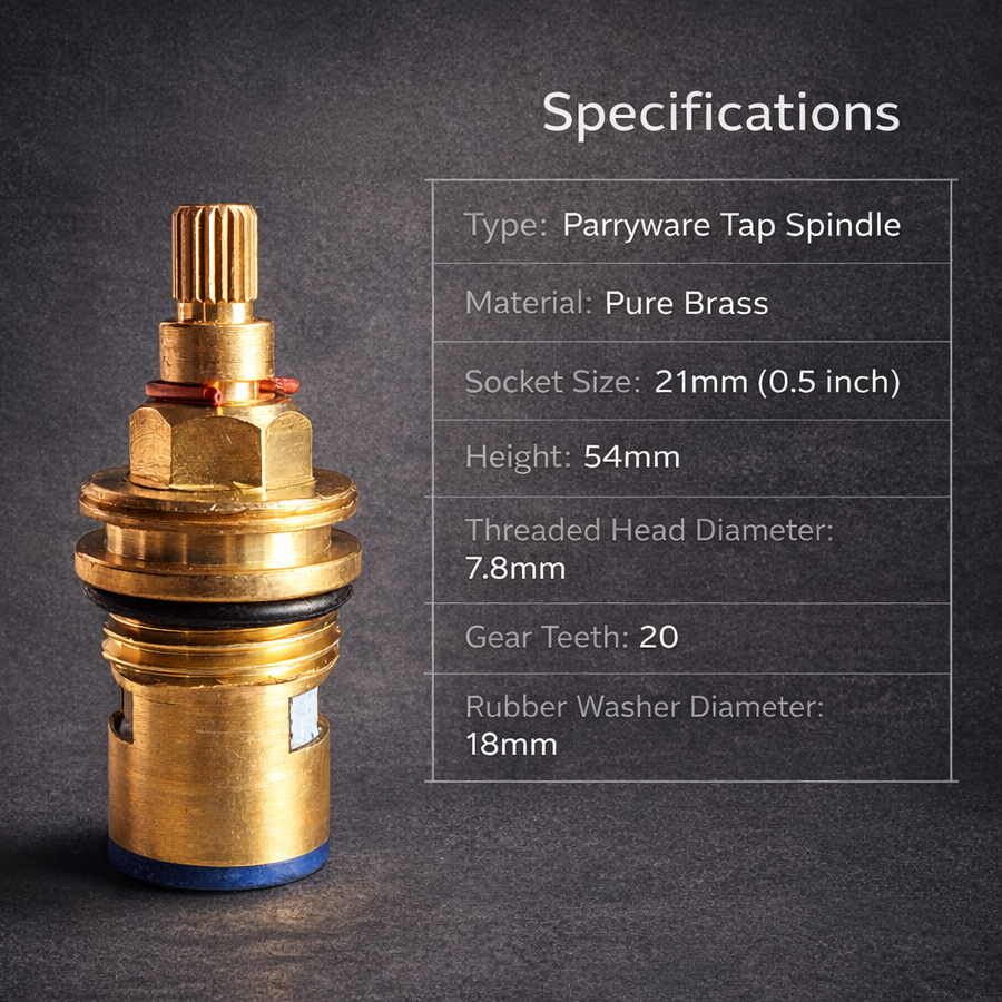 Dikshaware Brass Spindle Taps Repairing Part Fitti(ParrywareType ) 4