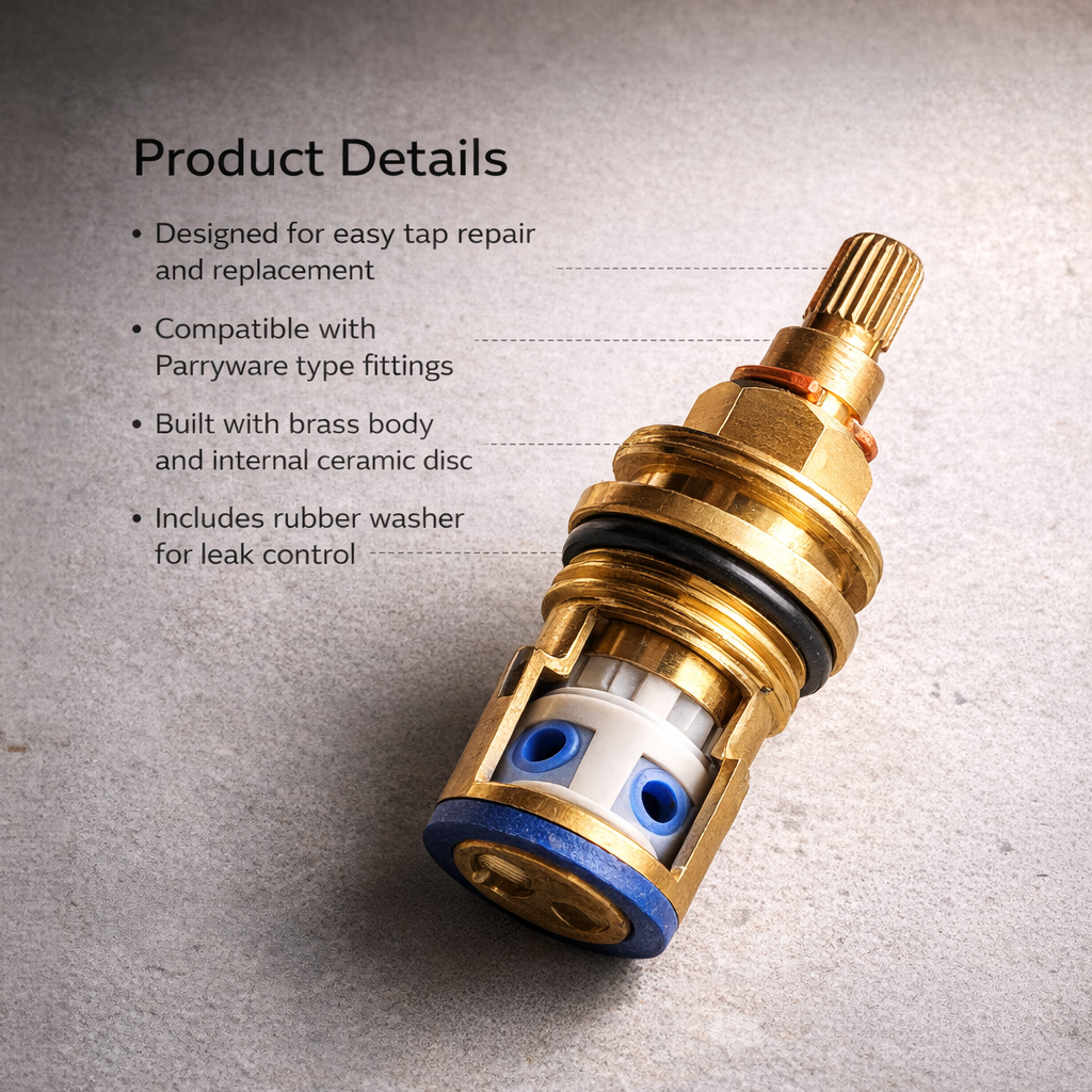 Dikshaware Brass Spindle Taps Repairing Part Fitti(ParrywareType ) 5