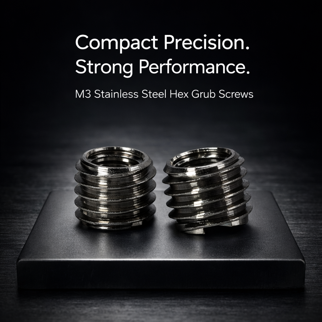 Dikshaware 25Pcs M3 x 4 Stainless Steel Hex Grub S(M3 x 4 Stainless Steel Hex ) 2
