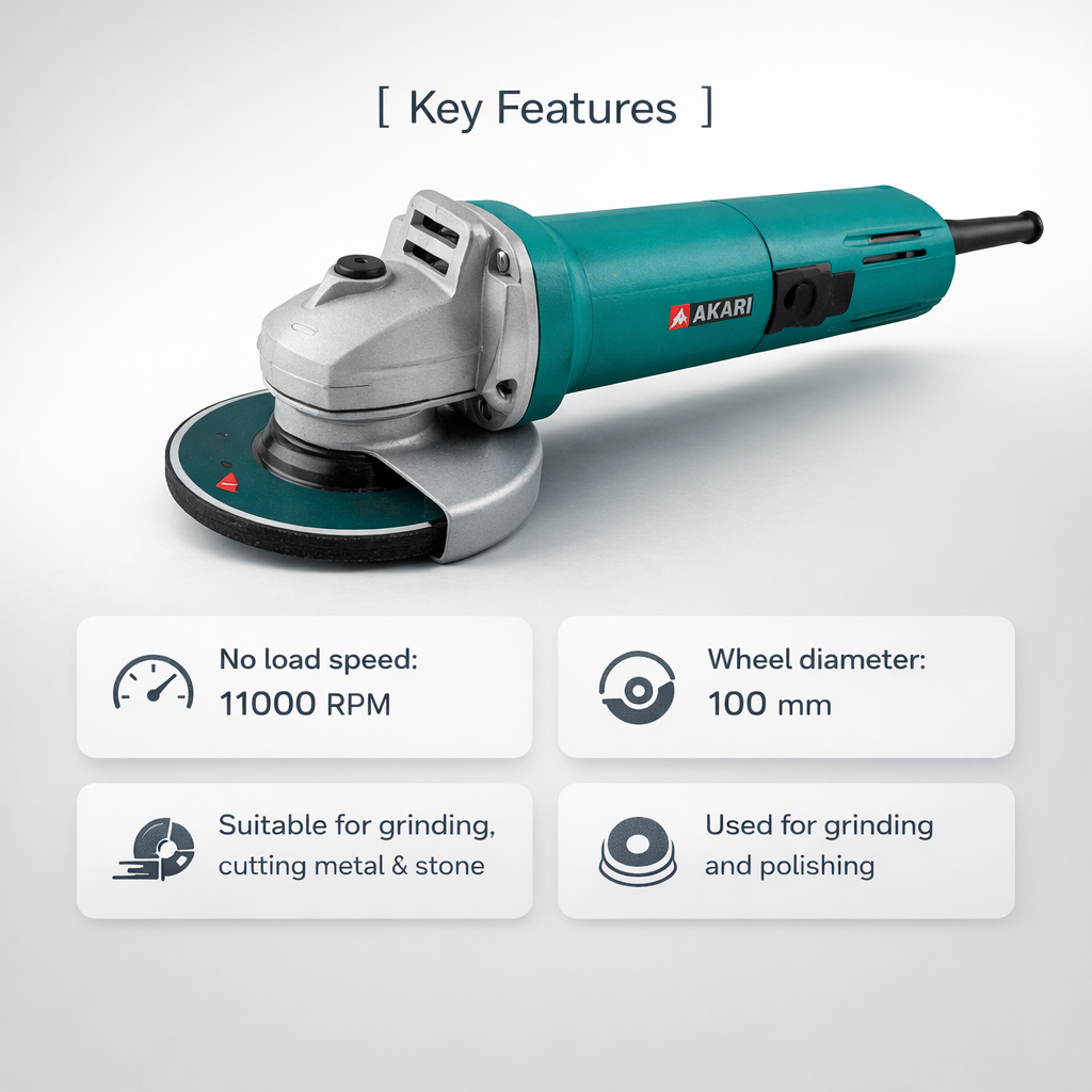 AKARI (APT-AG-600) - 850W Electric Angle Grinder(AKARI (APT-AG-600) - 850W Electric Angle Grinder) 3