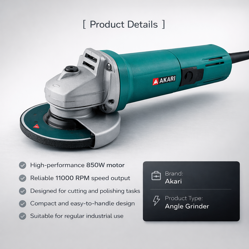 AKARI (APT-AG-600) - 850W Electric Angle Grinder(AKARI (APT-AG-600) - 850W Electric Angle Grinder) 4