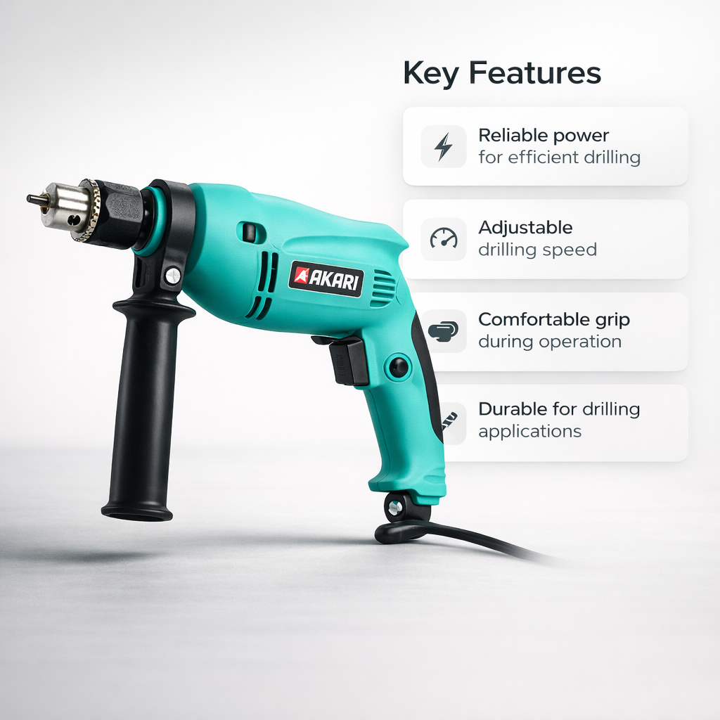Akari APT-DM-FF10A-HQ 10MM, 0-2800 RPM Drill Machine with 550W Power 3