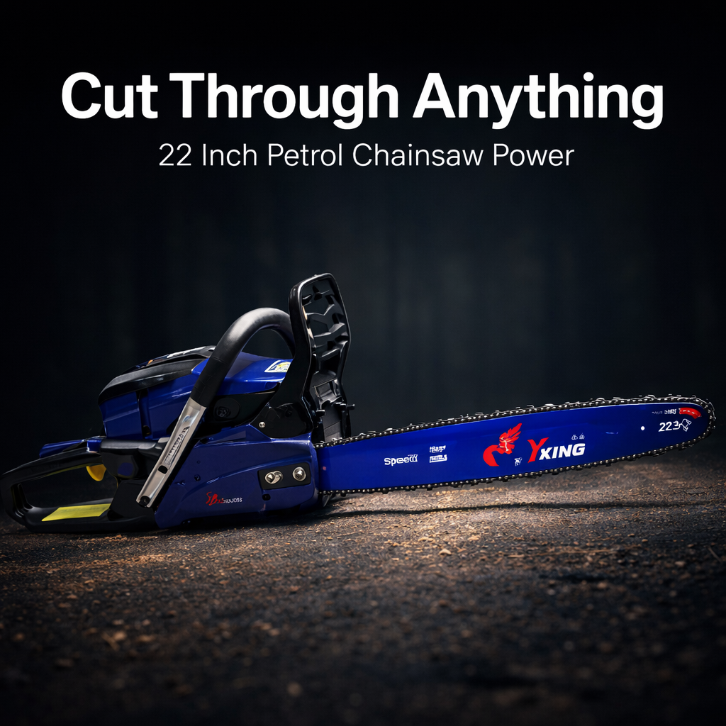 Yking 22 Inch 2400W Petrol Chain Saw ( 5922 P) for garden and landscaping work. 2