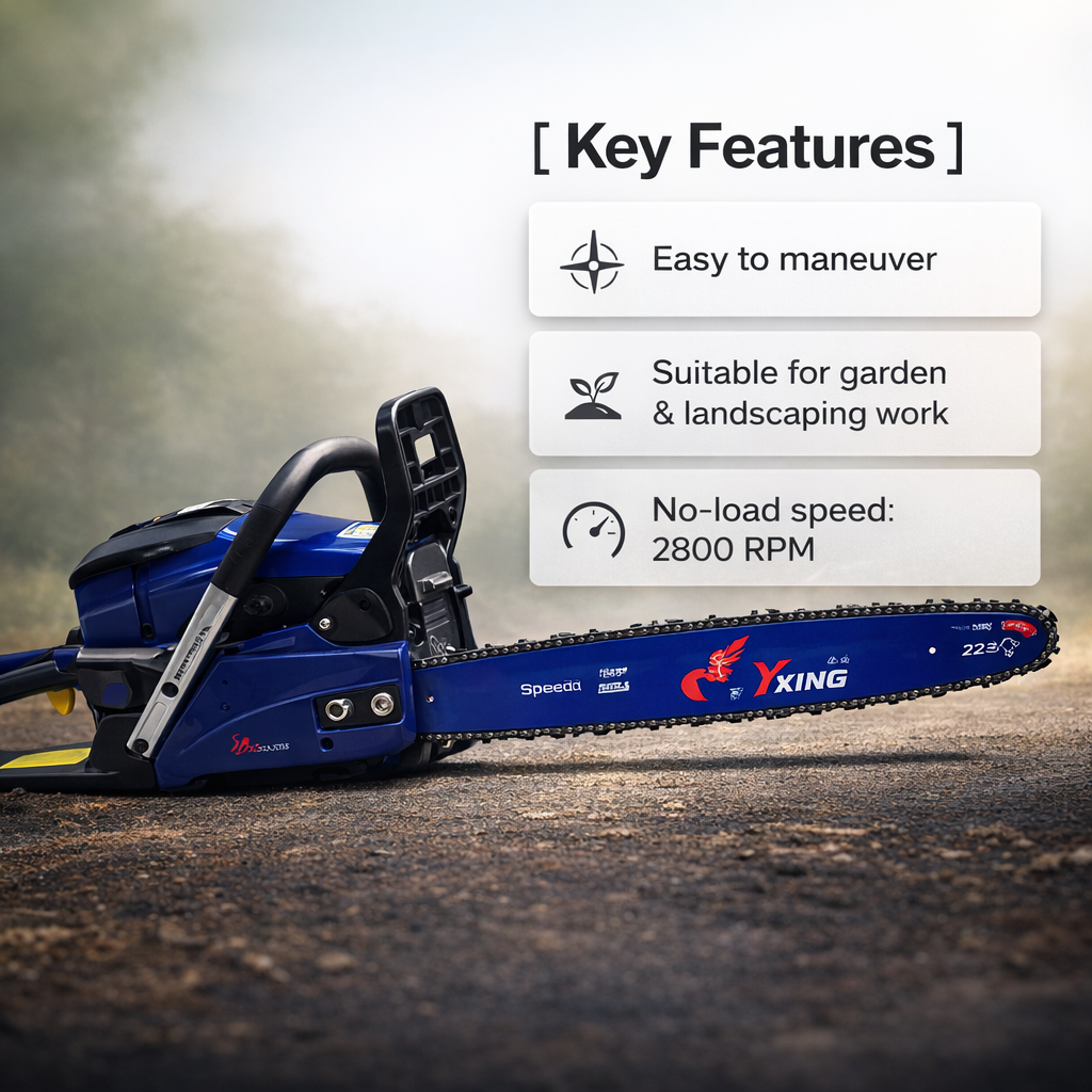 Yking 22 Inch 2400W Petrol Chain Saw ( 5922 P) for garden and landscaping work. 3