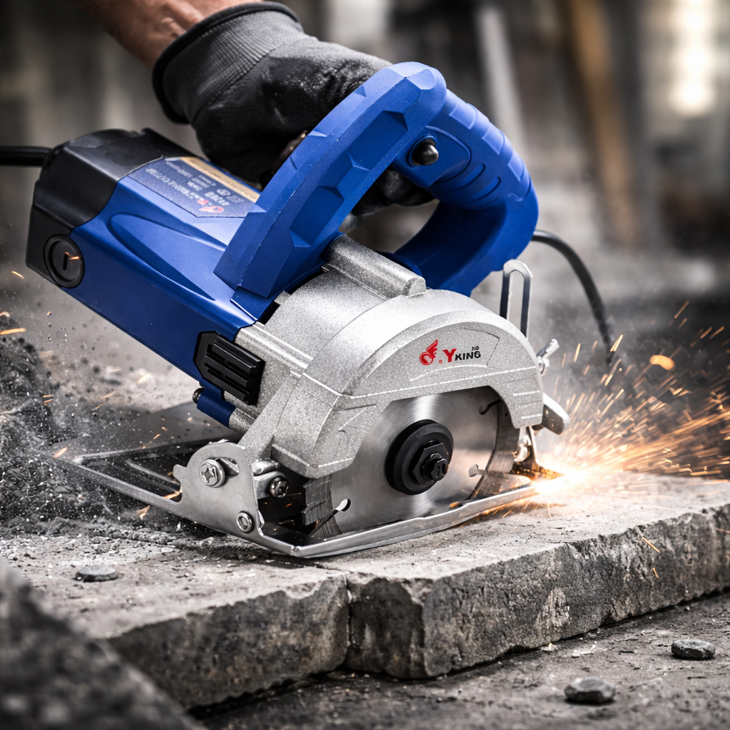 Yking 1380W 125mm Marble Cutter with 2 Months Warranty (4425-B), ideal for stone cutting 5