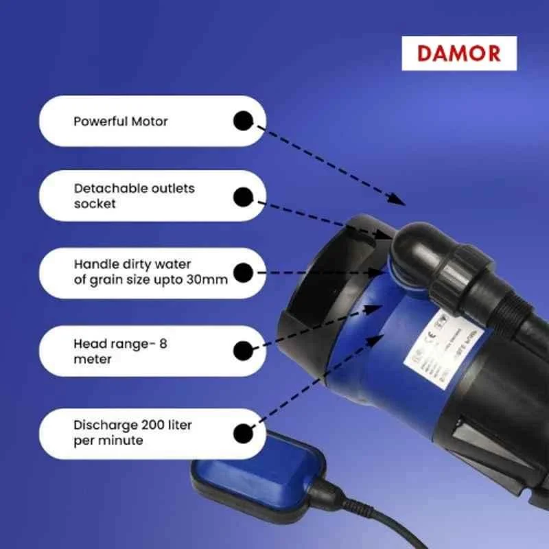 Damor ECO 110 1.5 HP Draining Pump, Discharge Range: 16500 LPH 4