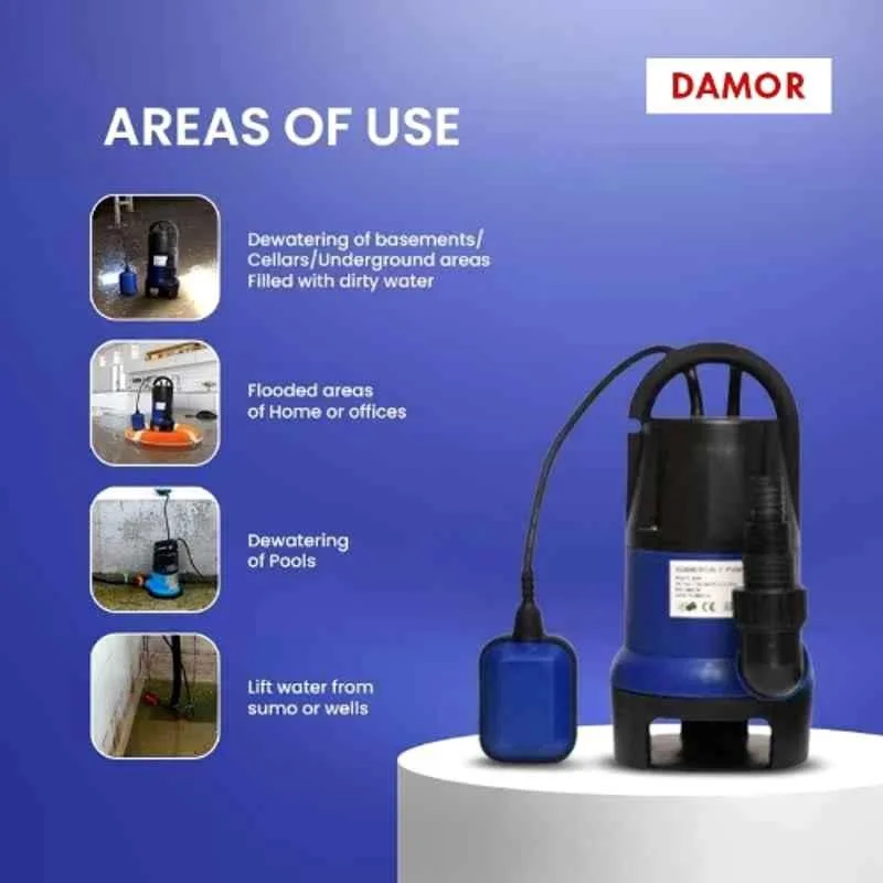 Damor ECO 40 0.5 HP Sewage Submersible Pump, Discharge Range: 7500 LPH( ECO 40 ) 5