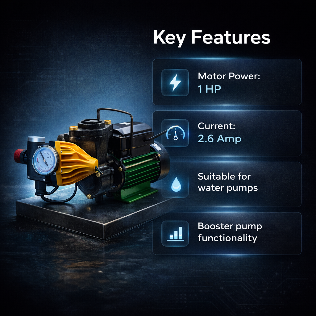 Damor 1HP Single Phase Booster Pressure Pump Jalraj I Ultra 3