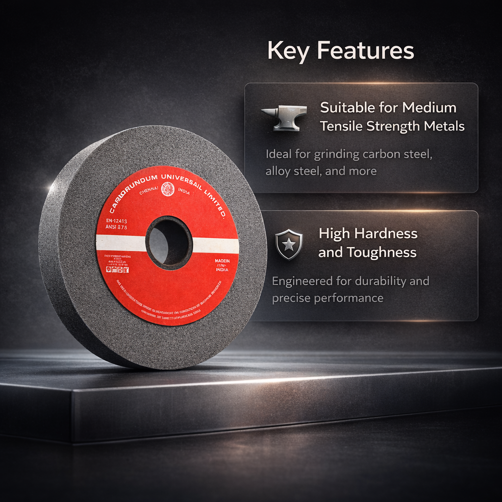 H9 CUMI 8 Inch Bench Grinding Wheel - /Carborundum 200.00 X 25.00 X 31.75 | Thick 25MM(1") (Cumi-CGC100-200x25x31.75-1pc) 3