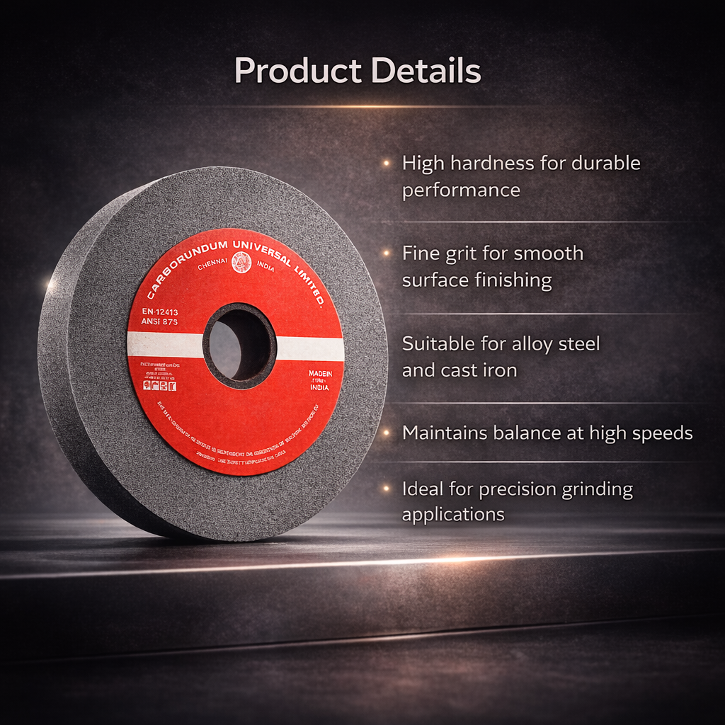 H9 CUMI 8 Inch Bench Grinding Wheel - /Carborundum 200.00 X 25.00 X 31.75 | Thick 25MM(1") (Cumi-CGC100-200x25x31.75-1pc) 5