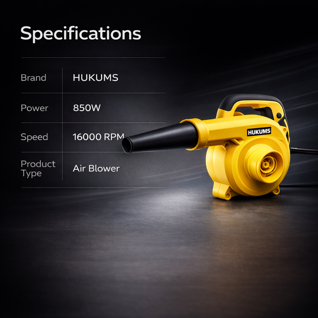 Hukums 850 Watt Variable Speed Blower or Air Blower with 16000 RPM Speed (HB850) 4