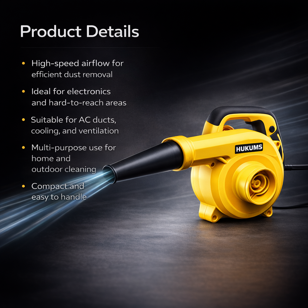 Hukums 850 Watt Variable Speed Blower or Air Blower with 16000 RPM Speed (HB850) 5