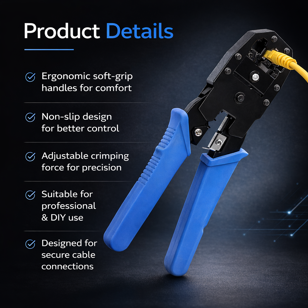 Hukums Multifunctional Modular Plug Crimping Tools For LAN Network/Telephone Cable 5