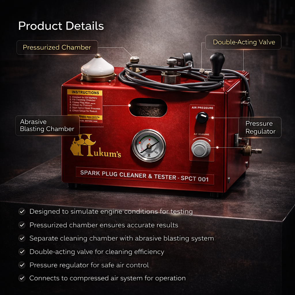 Hukums Heavy Duty Spark Plug Cleaner & Tester 5