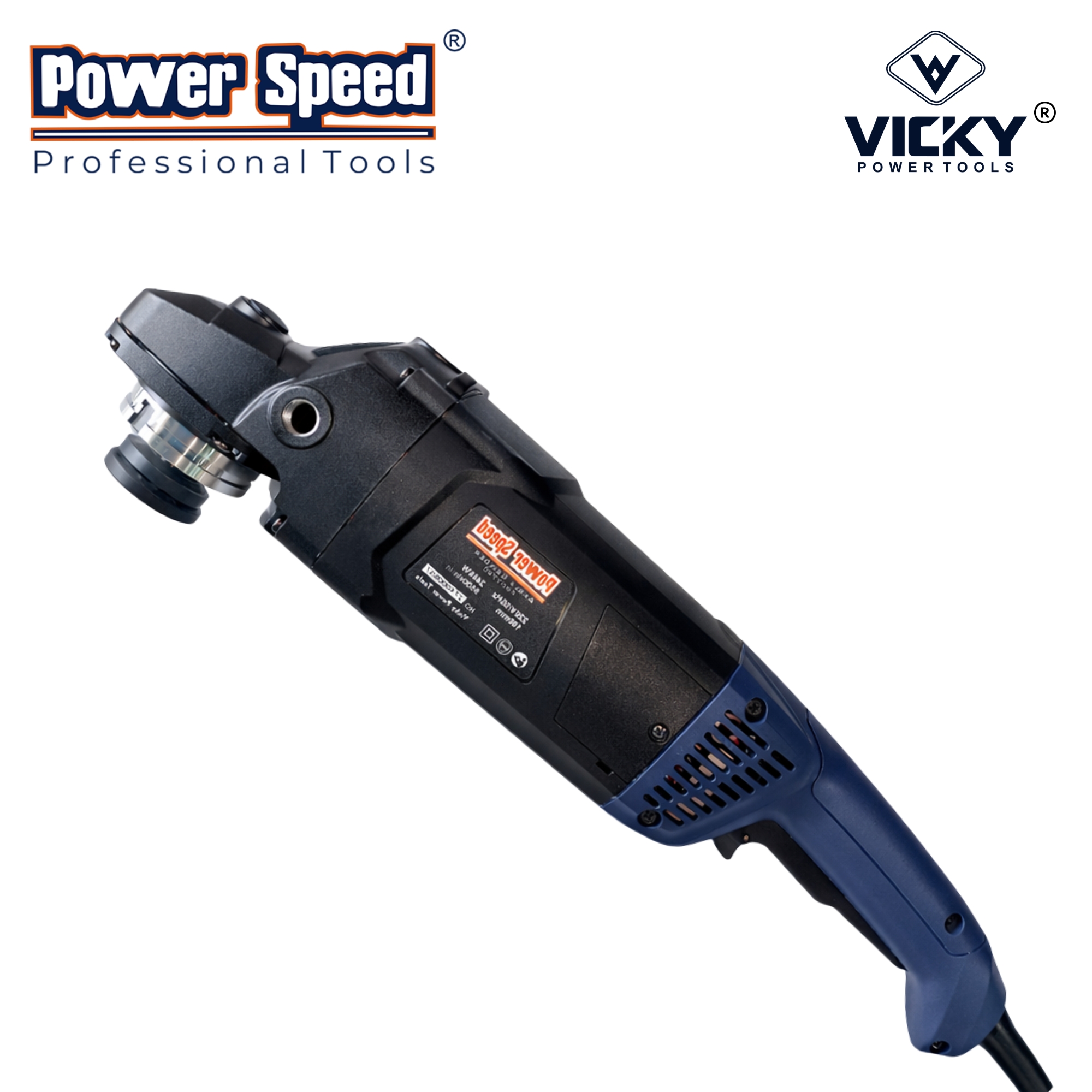 PowerSpeed PSG2740 Angle Grinder, 2400W Heavy Duty Motor, 180mm Disc, 8,500 RPM, Auto Stop Carbon Brush, Long Life Design, Double Insulated(PSG2740 ) 2
