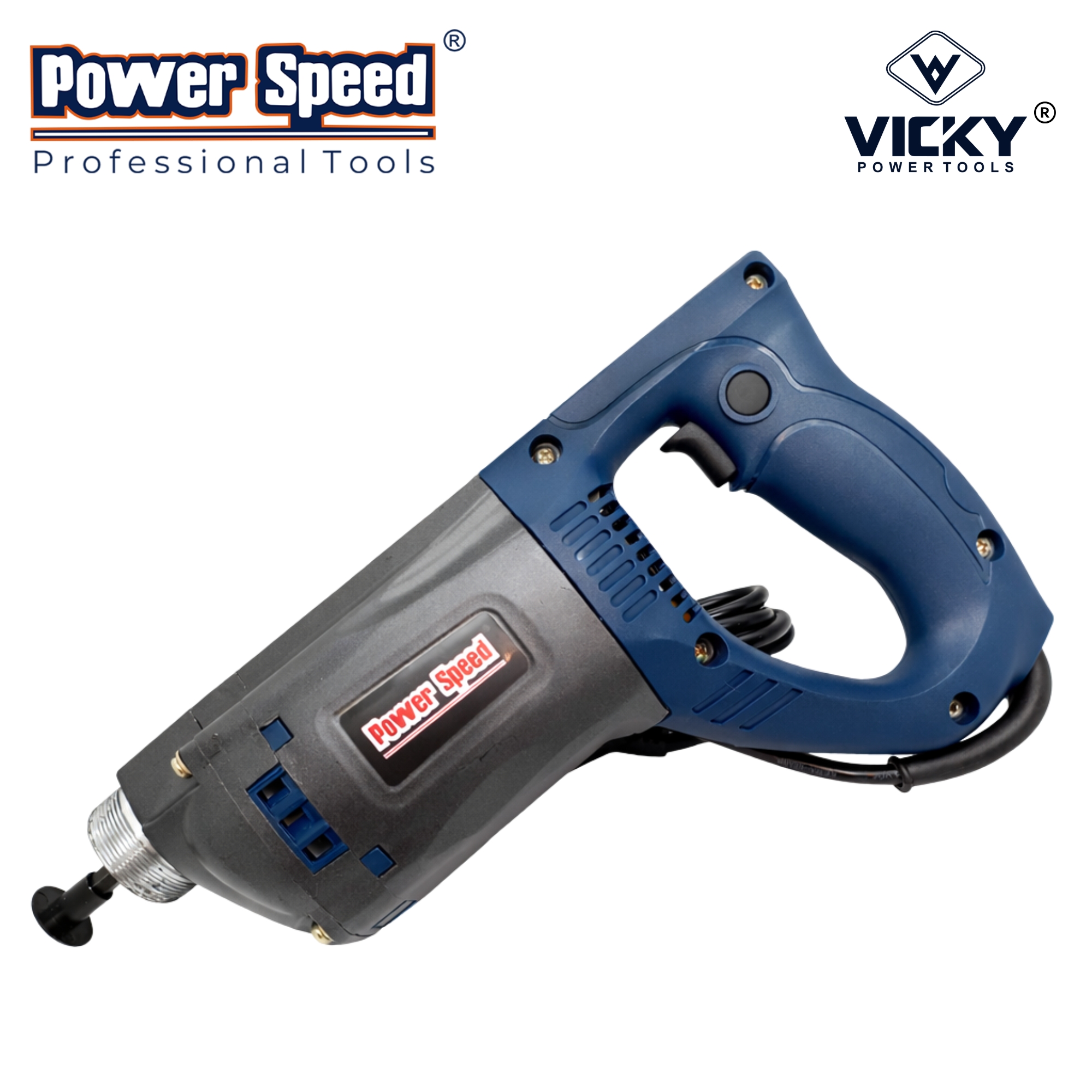 PowerSpeed PSV1502 Concrete Vibrator Machine (50mm) | 1900W Heavy Duty Motor | Aluminium Casting Body | Ergonomic Shock-Proof Handle( PSV1502) 4