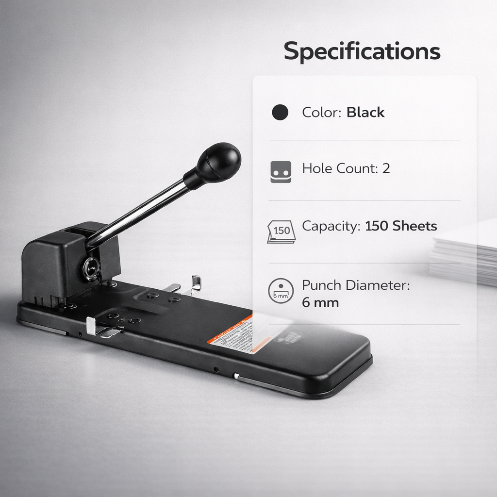 Kangaro Heavy Duty Punch| for binding documents, files, and reports,(HDP-2150) 3