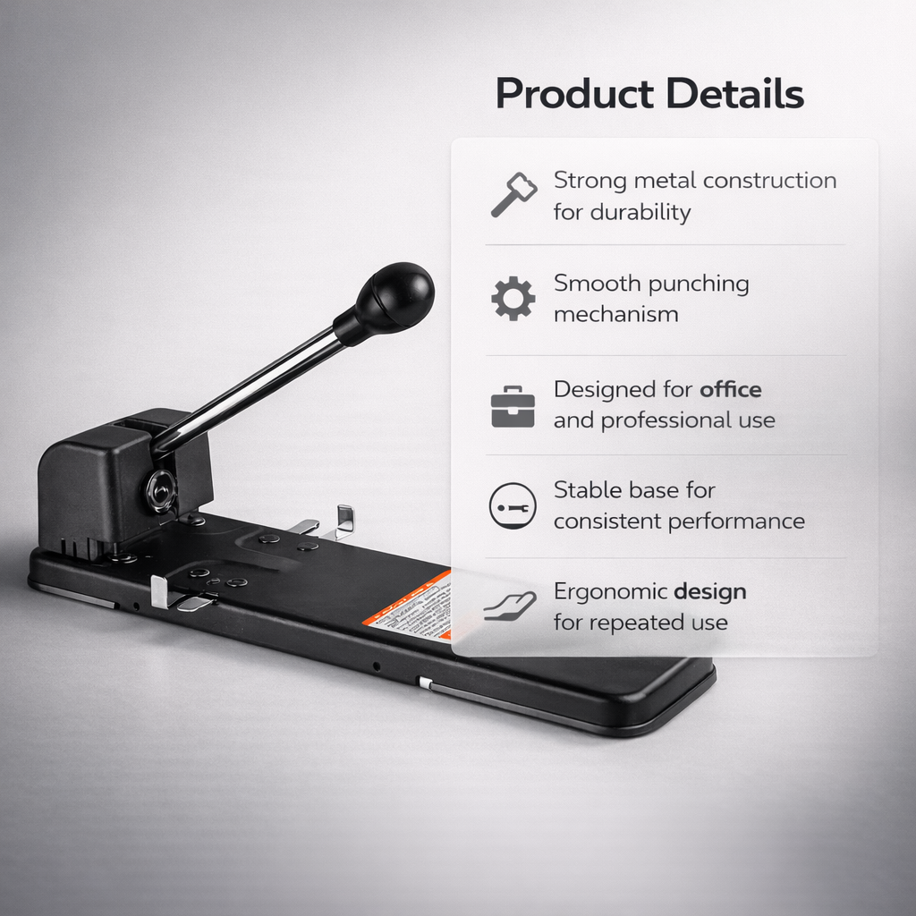 Kangaro Heavy Duty Punch| for binding documents, files, and reports,(HDP-2150) 4