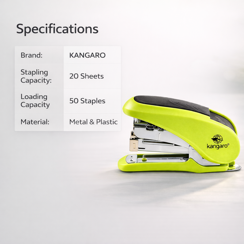 Kangaro LE 10/Y Stapler| for offices, schools, and home( LE 10/Y) 4