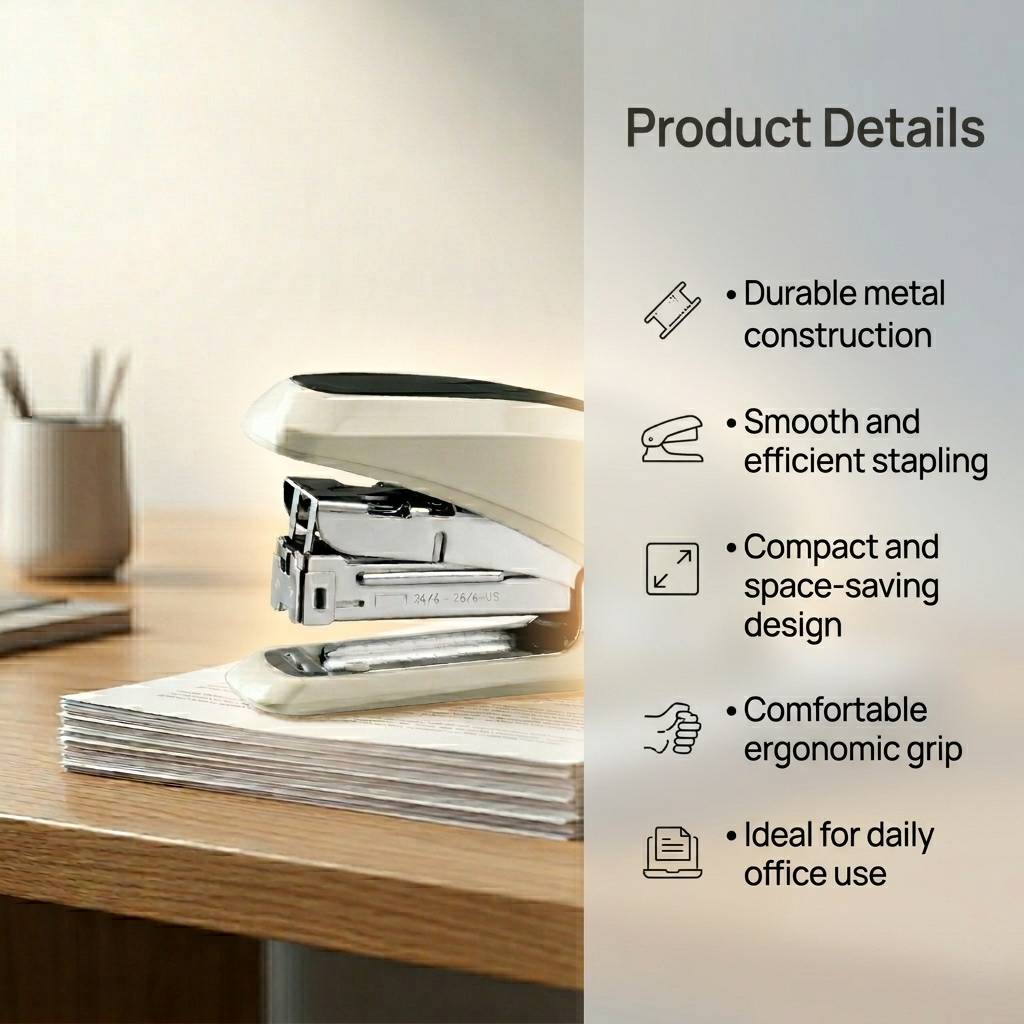 Kangaro LE 35 Y Stapler| for offices, schools, colleges, homes,  5