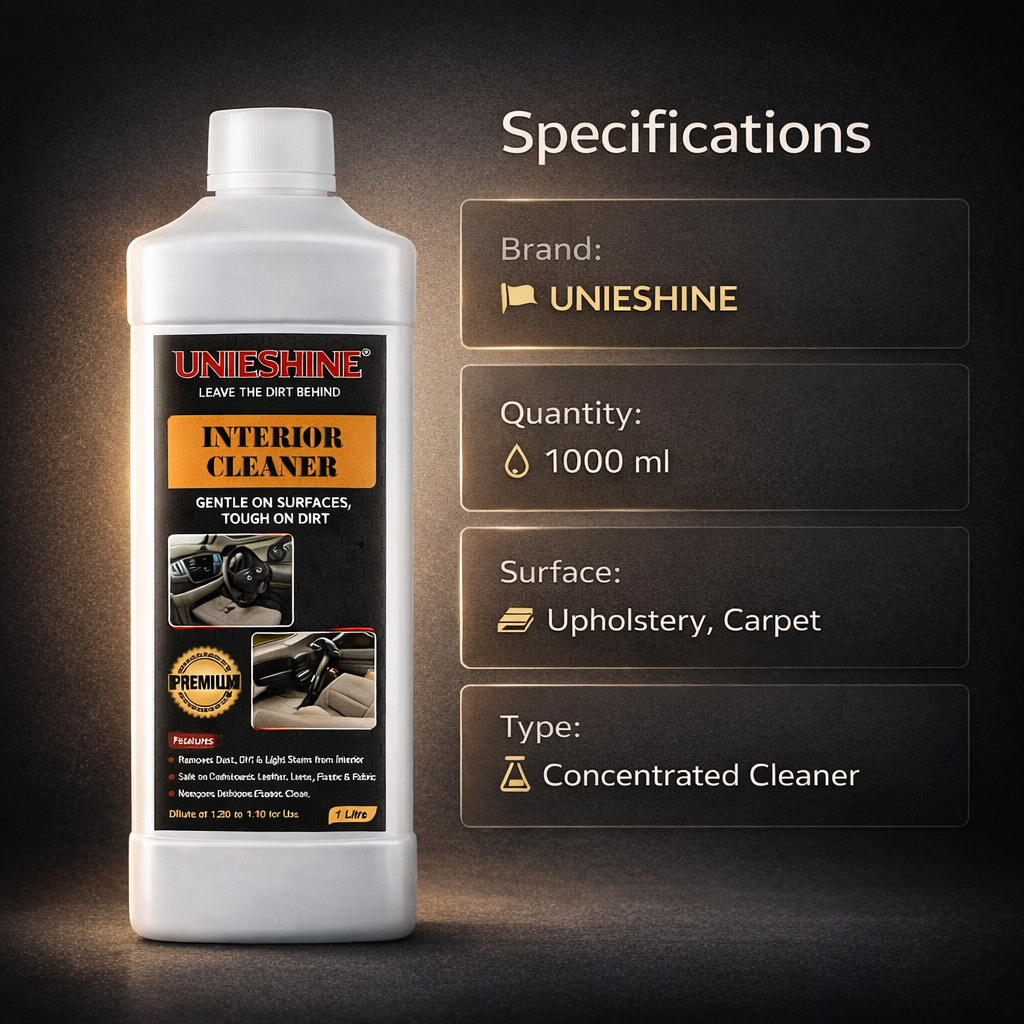 Concentrated Car Interior Cleaner | Upholstery, Leather, Vinyl, Plastic & Carpet,1L Makes Up to 10L(1L INTERIOIR) 4