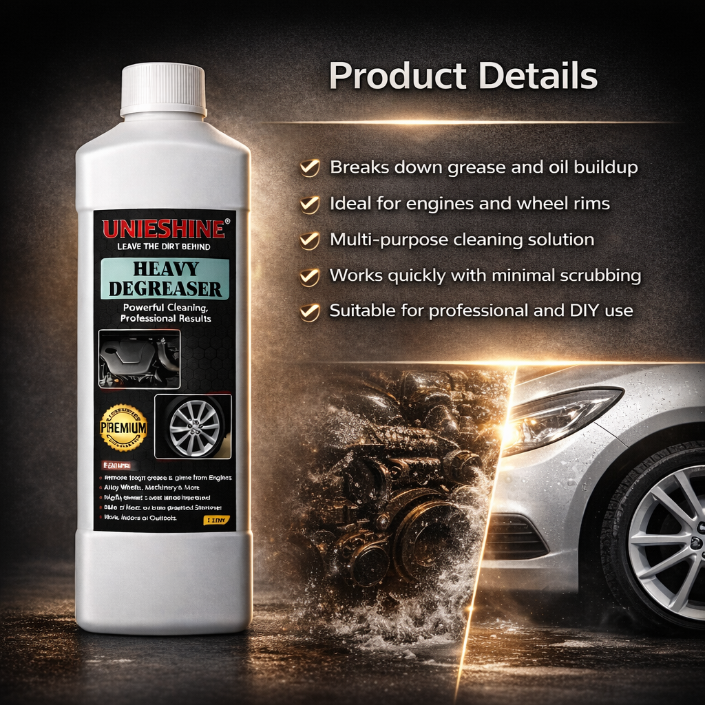 UNIESHINE Heavy Duty Degreaser 1L (1:9 Dilution) | Industrial Strength Engine & Wheel Rim Cleaner(1L DEGRESSER) 5