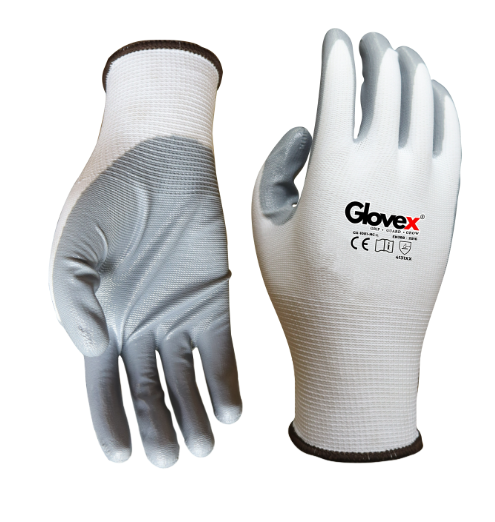 GX-1001-NC White Grey Nitrile Coated Gloves(Pack of 600 pairs) 3