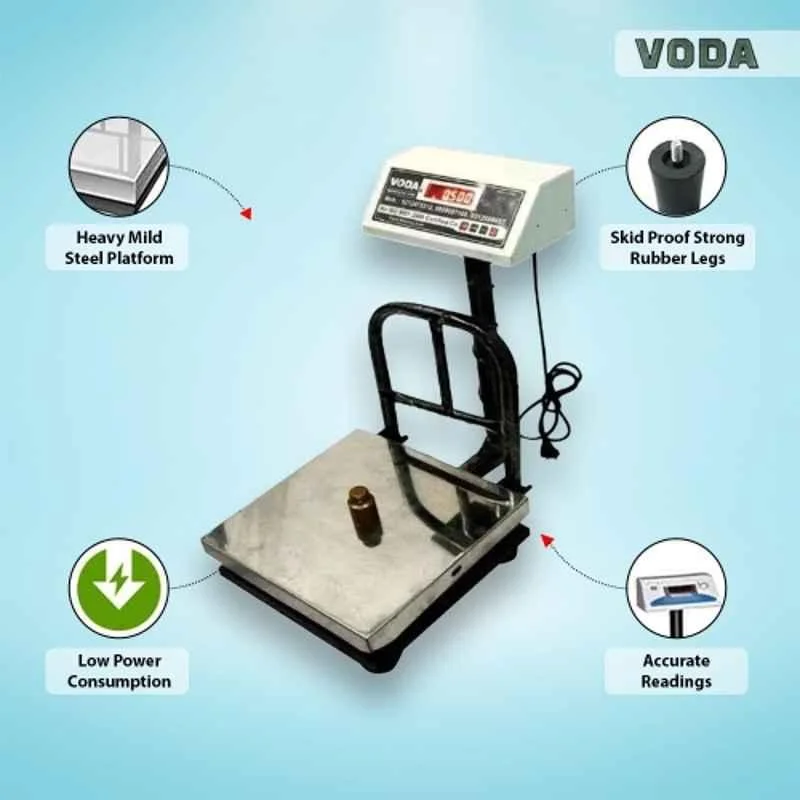 Voda 100kg Heavy Duty Weighing Scale with 1 Year Warranty VSP-100 Platform Size: 300x300 mm(VSP-100) 3