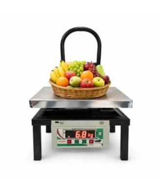 Voda 100kg Stainless Steel Bench Type Weighing Scale with 1 Year Warranty Platform Size: 300x300 mm(Stainless Steel Bench Type) 3