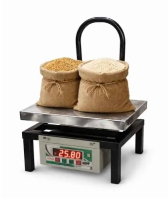 Voda 100kg Stainless Steel Bench Type Weighing Scale with 1 Year Warranty Platform Size: 300x300 mm(Stainless Steel Bench Type) 4