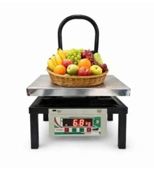 Voda 50kg Stainless Steel Bench Type Weighing Scale with 1 Year Warranty Platform Size: 250x250 mm(50kg Stainless Steel Bench) 3