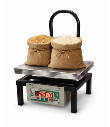 Voda 50kg Stainless Steel Bench Type Weighing Scale with 1 Year Warranty Platform Size: 250x250 mm(50kg Stainless Steel Bench) 4