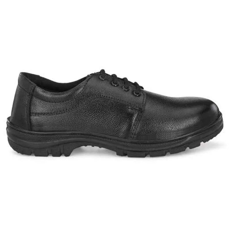 ArmaDuro AD1009 Leather Steel Toe Black Work Safety Shoes, Size: 8 2