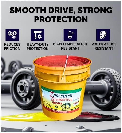 ZPremium Heavy-Duty Grease for Open Gears, Bearings, Sliding Mechanisms, Marine & Mining Equipment| Industrial Lubricant for Centralized Lubrication Systems & Heavy Machinery| XG 340-18 Liter Bucket 2