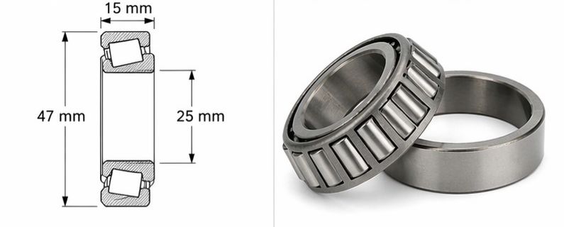 HUMSER EV 32005 Heavy Duty Taper Roller Bearing 1 2