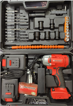 XTRA-POWER Cordless Impact Wrench With Accessories XPT 485 3