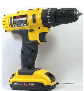 BOSS Professional & Home Cordless Heavy Duty Drill Machine With Accessories 10 MM23 VOLTS 1300 RPM,Yellow & Black 2